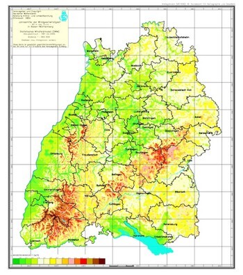 POlitoGO.de: Windgeschwindigkeiten BW Quelle: DWD 