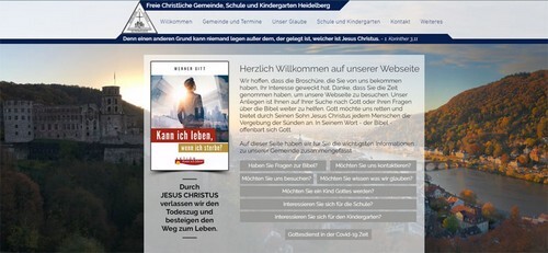 Screenshoot Freie Christliche Gemeinde Heidelberg