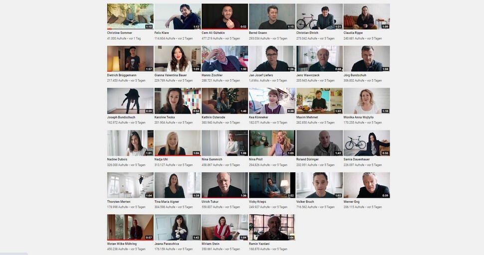 #allemalhinschauen: 34 Satire-Clips für 80.000 Pandemie-Tote hierzulande. Quelle: youtube #allemalhinschauen: 34 Satire-Clips für 80.000 Pandemie-Tote hierzulande. Quelle: youtube